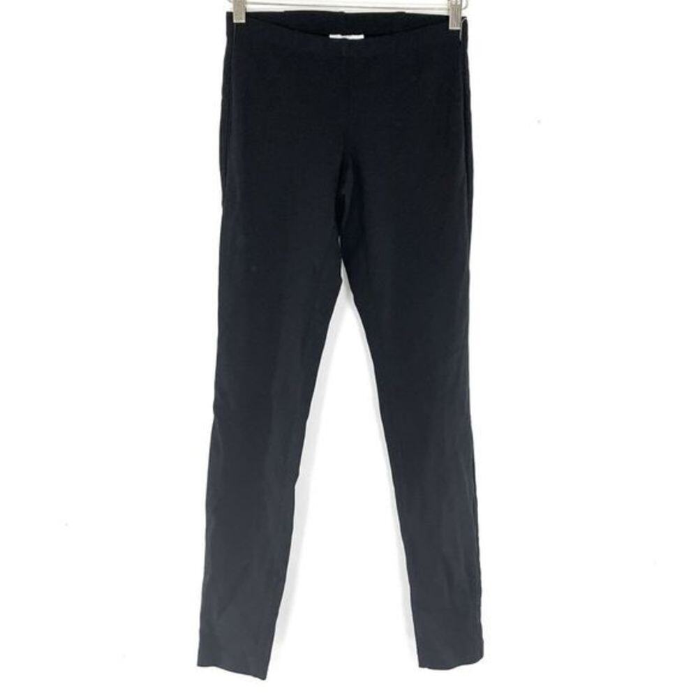 BAR III Faux Leather Leggings Pants Size S Black Piped Slim Cigarette Pant